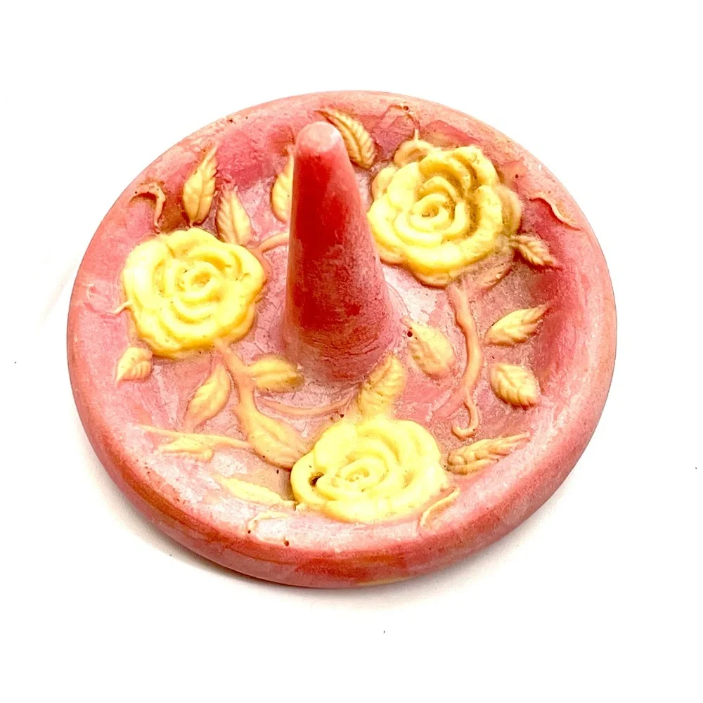 New Incolay Rose Ring Dish